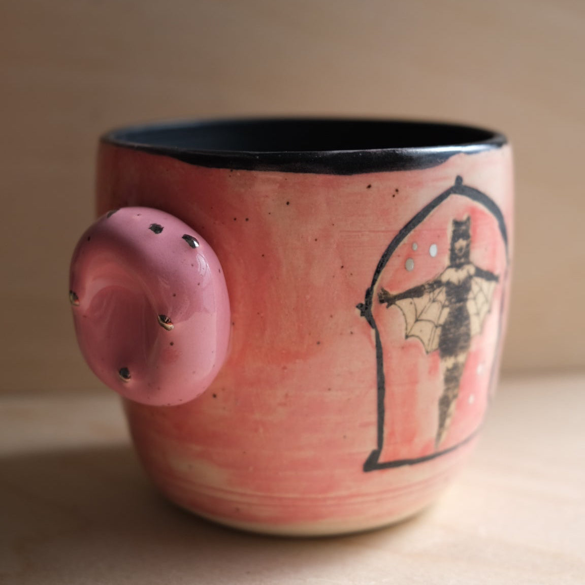 "Smutty" handleless mug