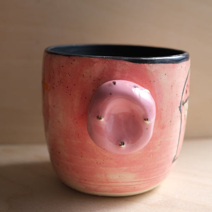 "Smutty" handleless mug