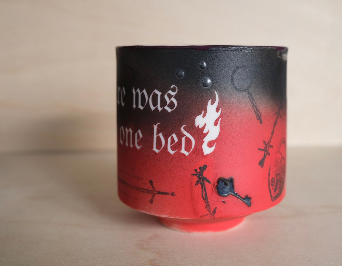 "Only one bed" tumbler