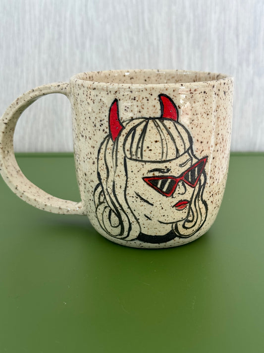 lady devil mug