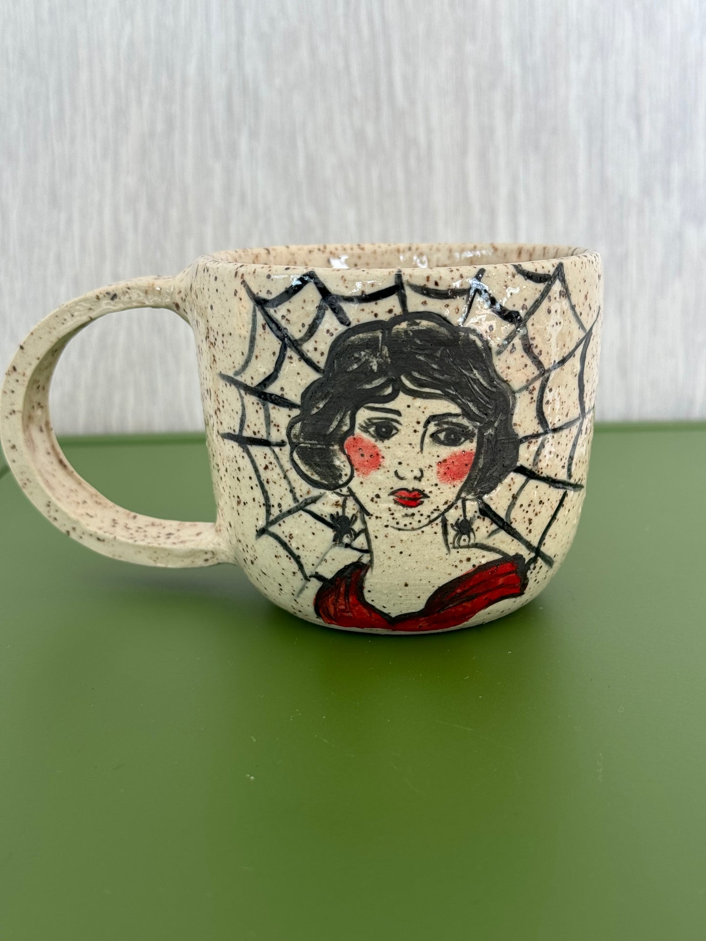 spider lady mug